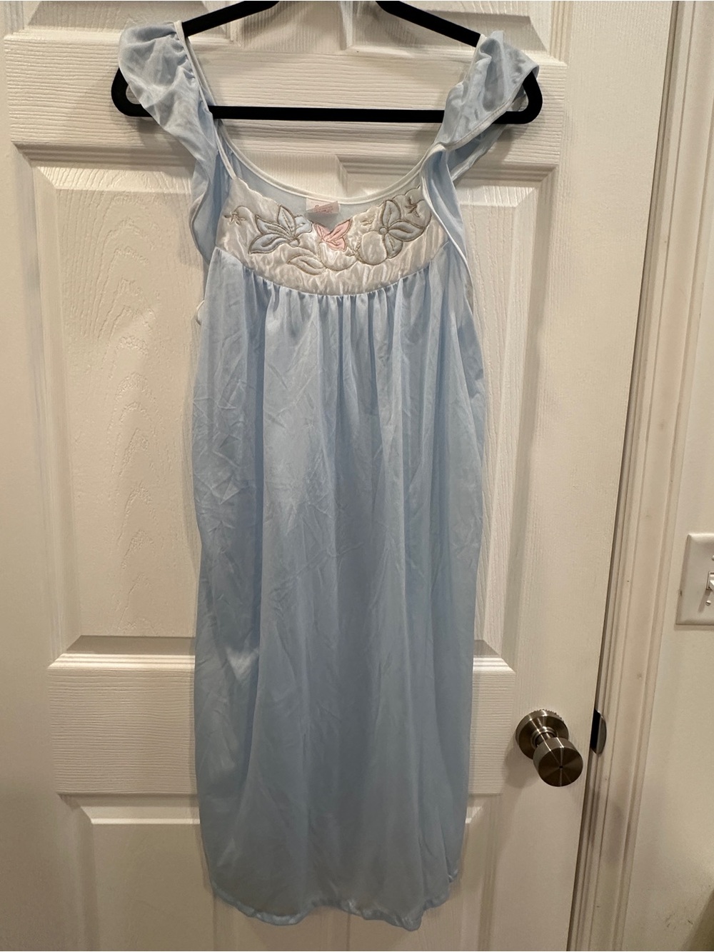 Vintage spotlight embroidered sleeveless gown size XL EUC
